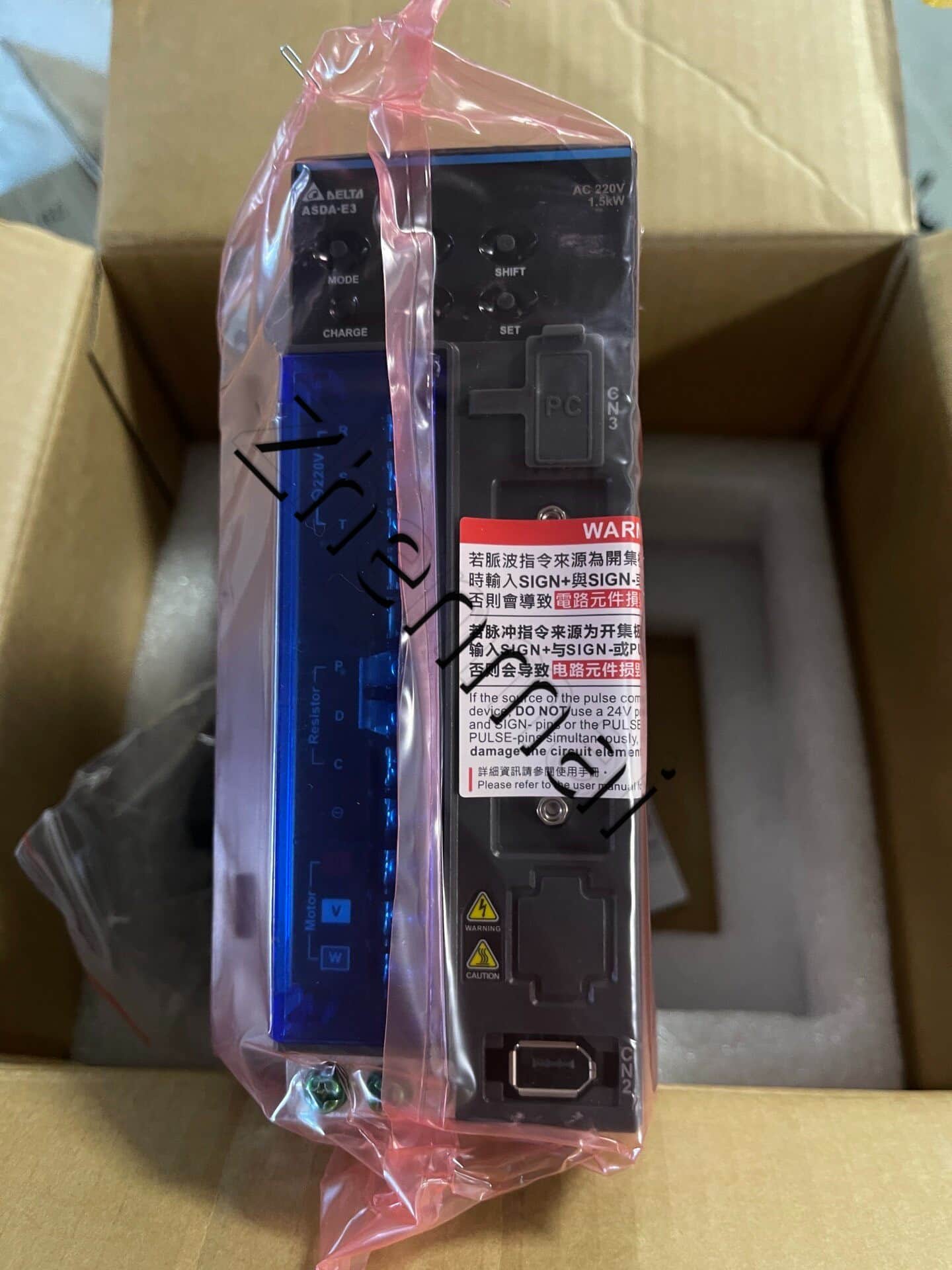 100% gloednieuwe originele en echte Delta ASD-E3-1521-L Frequentieomvormers Drive Servomotor