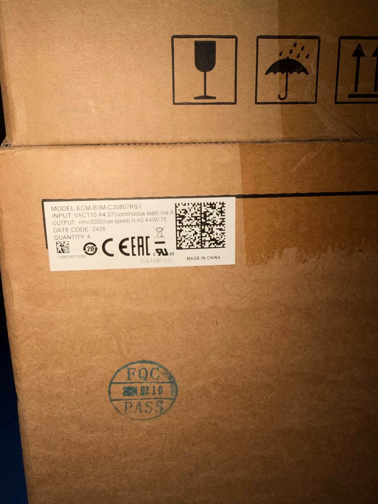 100% gloednieuwe originele en echte Delta ECM-B3M-C20807RS1 frequentieomvormers Drive Servomotor
