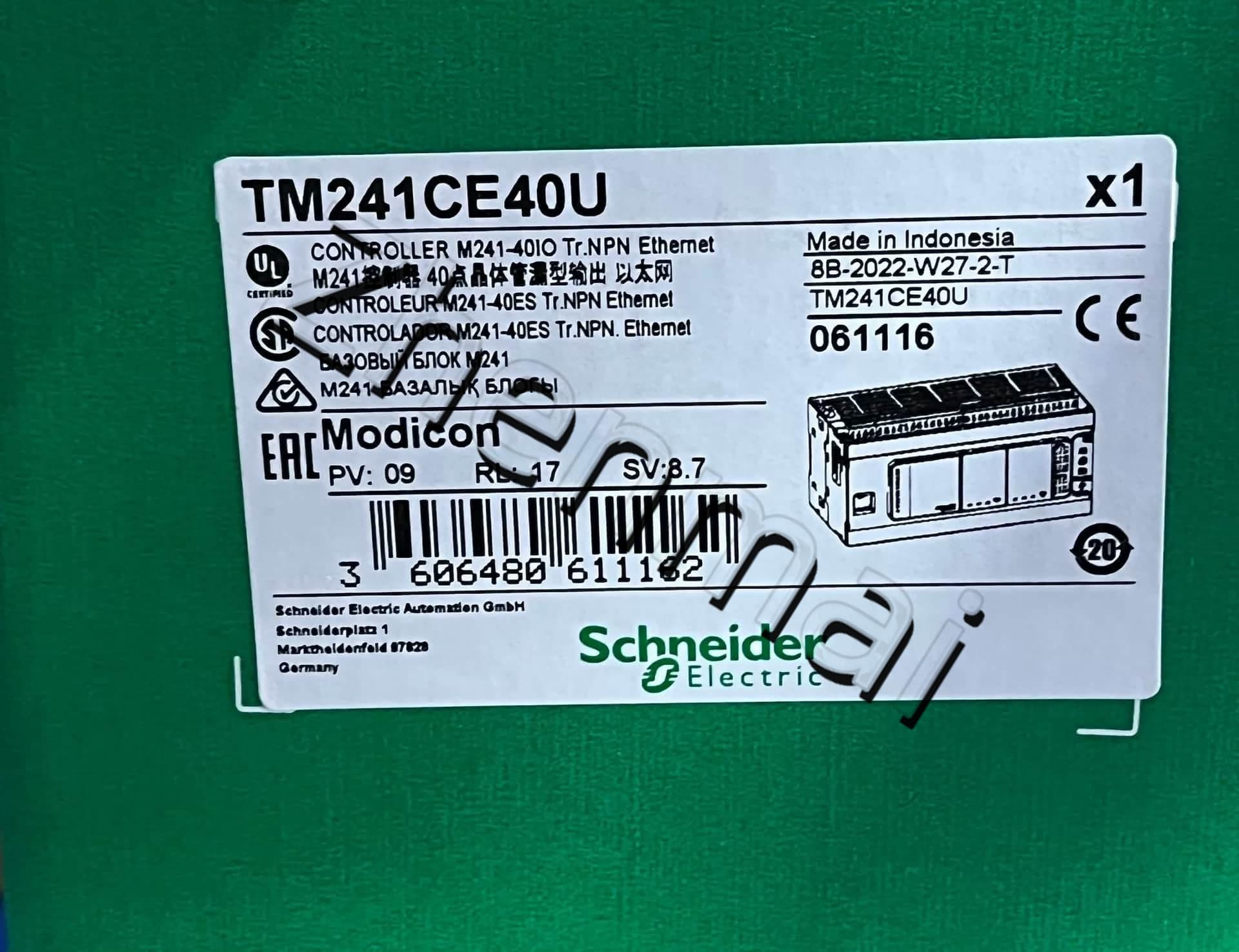 100% gloednieuwe, originele en echte Schneider TM241CE40U Frequentieomvormers, stroomonderbrekers, schakelaars, beveiligingsapparaten