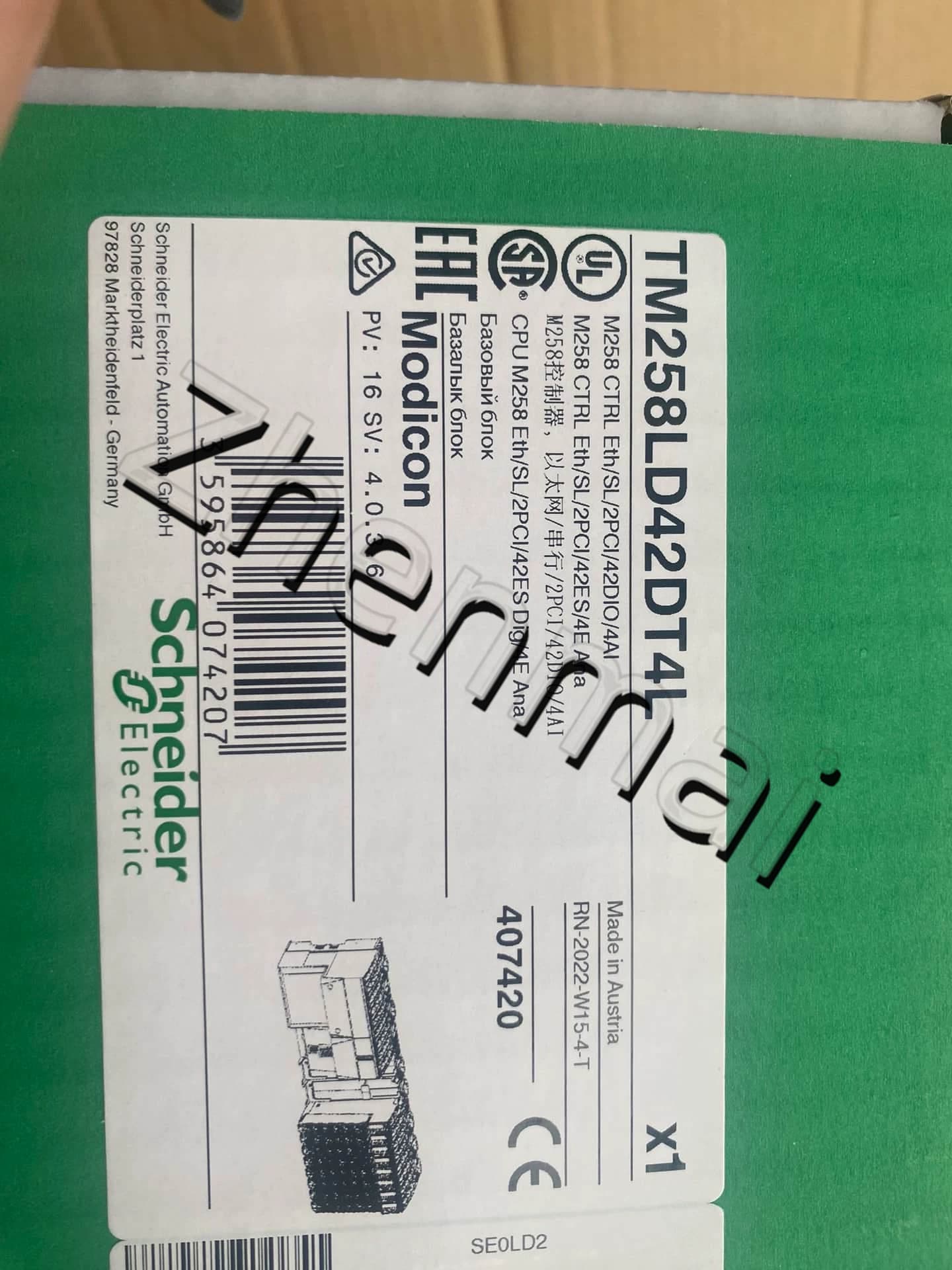 100% gloednieuwe, originele en echte Schneider TM258LD42DT4L Frequentieomvormers, stroomonderbrekers, schakelaars, beveiligingsapparatuur