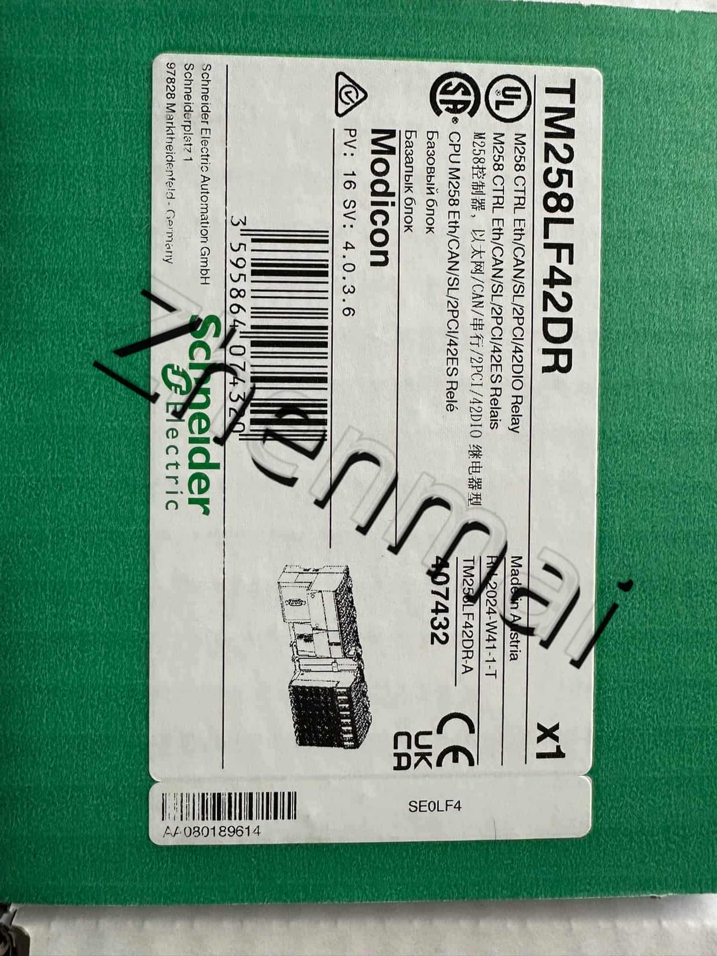 100% gloednieuwe, originele en echte Schneider TM258LF42DR Frequentieomvormers, stroomonderbrekers, schakelaars, beveiligingsapparaten