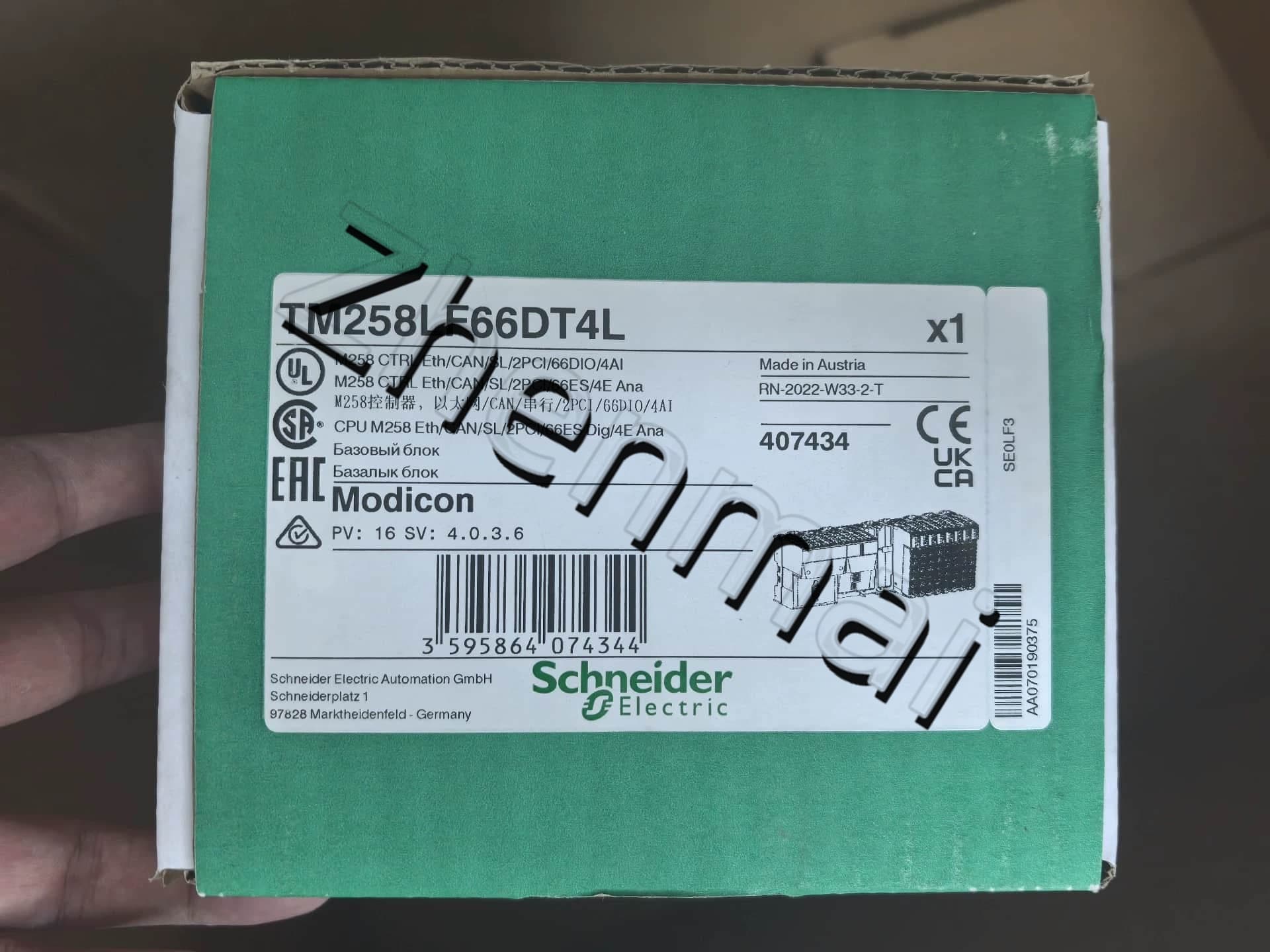 100% gloednieuwe, originele en echte Schneider TM258LF66DT4L Frequentieomvormers, stroomonderbrekers, schakelaars, beveiligingsapparatuur