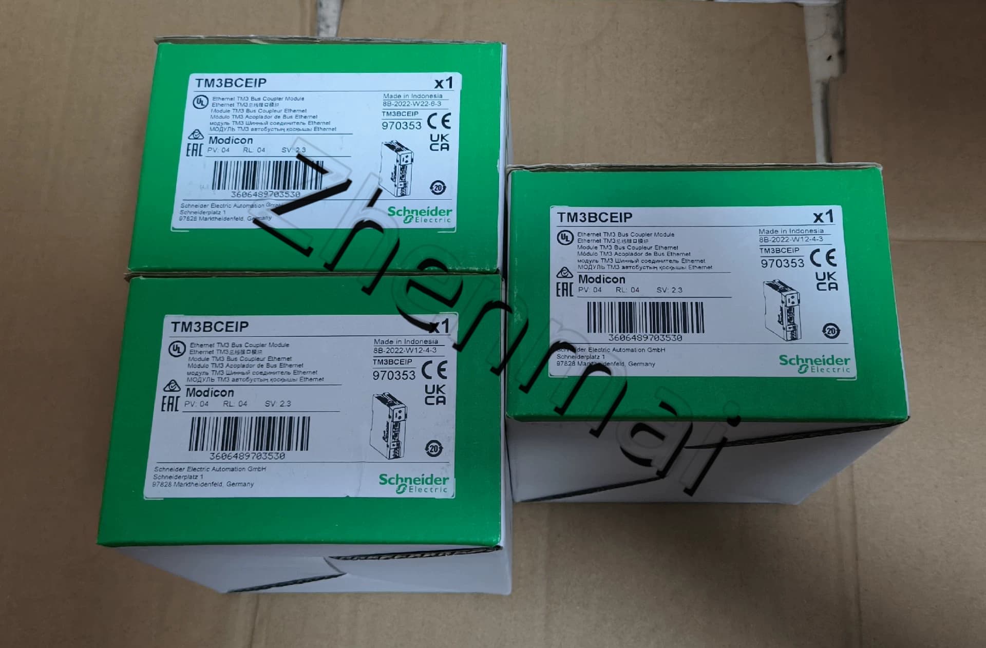 100% gloednieuwe, originele en echte Schneider TM3BCEIP Frequentieomvormers, stroomonderbrekers, schakelaars, beveiligingsapparaten