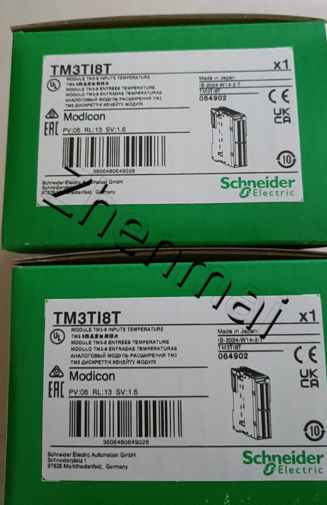 100% gloednieuwe, originele en echte Schneider TM3TI8T Frequentieomvormers, stroomonderbrekers, schakelaars, beveiligingsapparaten