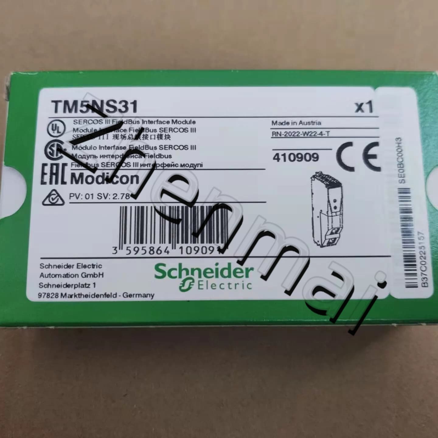 100% gloednieuwe, originele en echte Schneider TM5NS31 Frequentieomvormers, stroomonderbrekers, schakelaars, beveiligingsapparaten