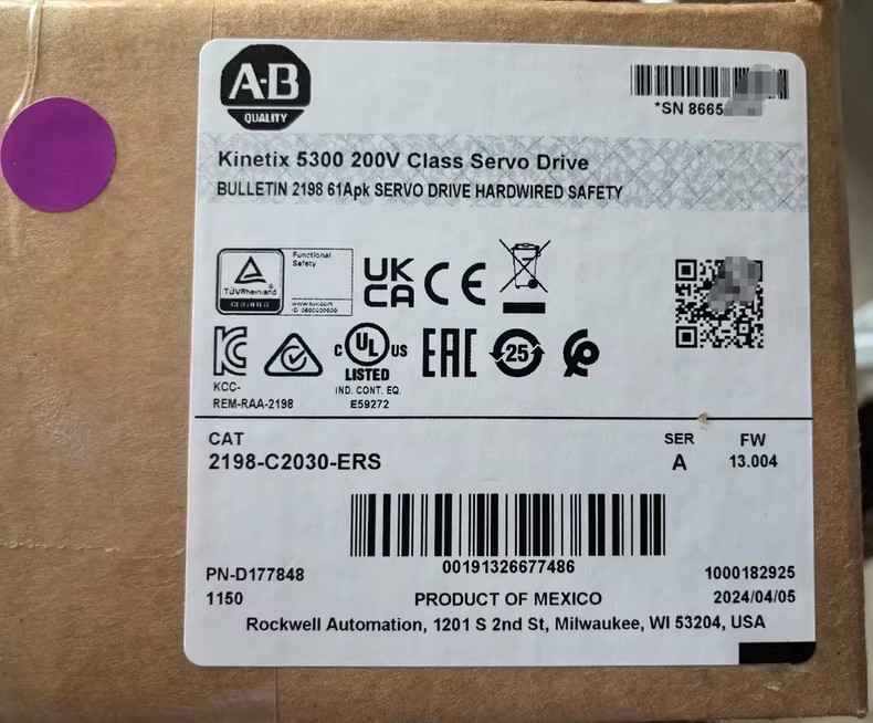 2198-C2030-ERS Kinetix 5300 servoaandrijving, gloednieuw en origineel Snelle levering