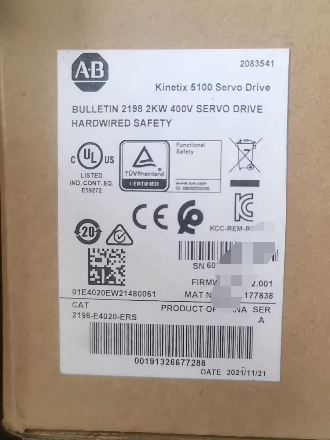 2198-E4020-ERS Kinetix 5100 servo, gloednieuw en origineel