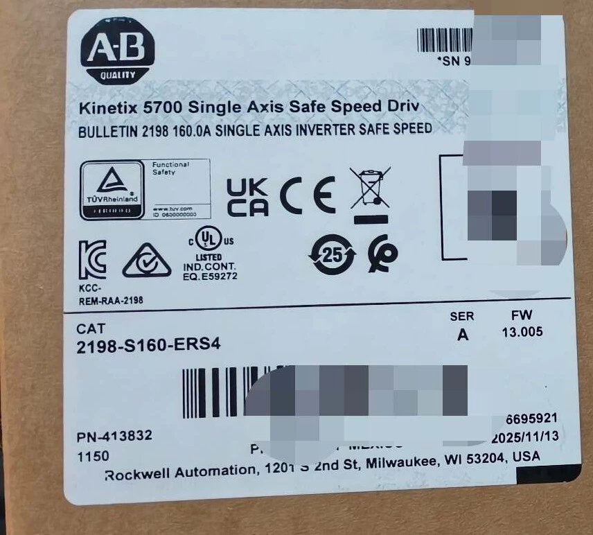 2198-S160-ERS4 Kinetix 5700 servo, gloednieuw en origineel