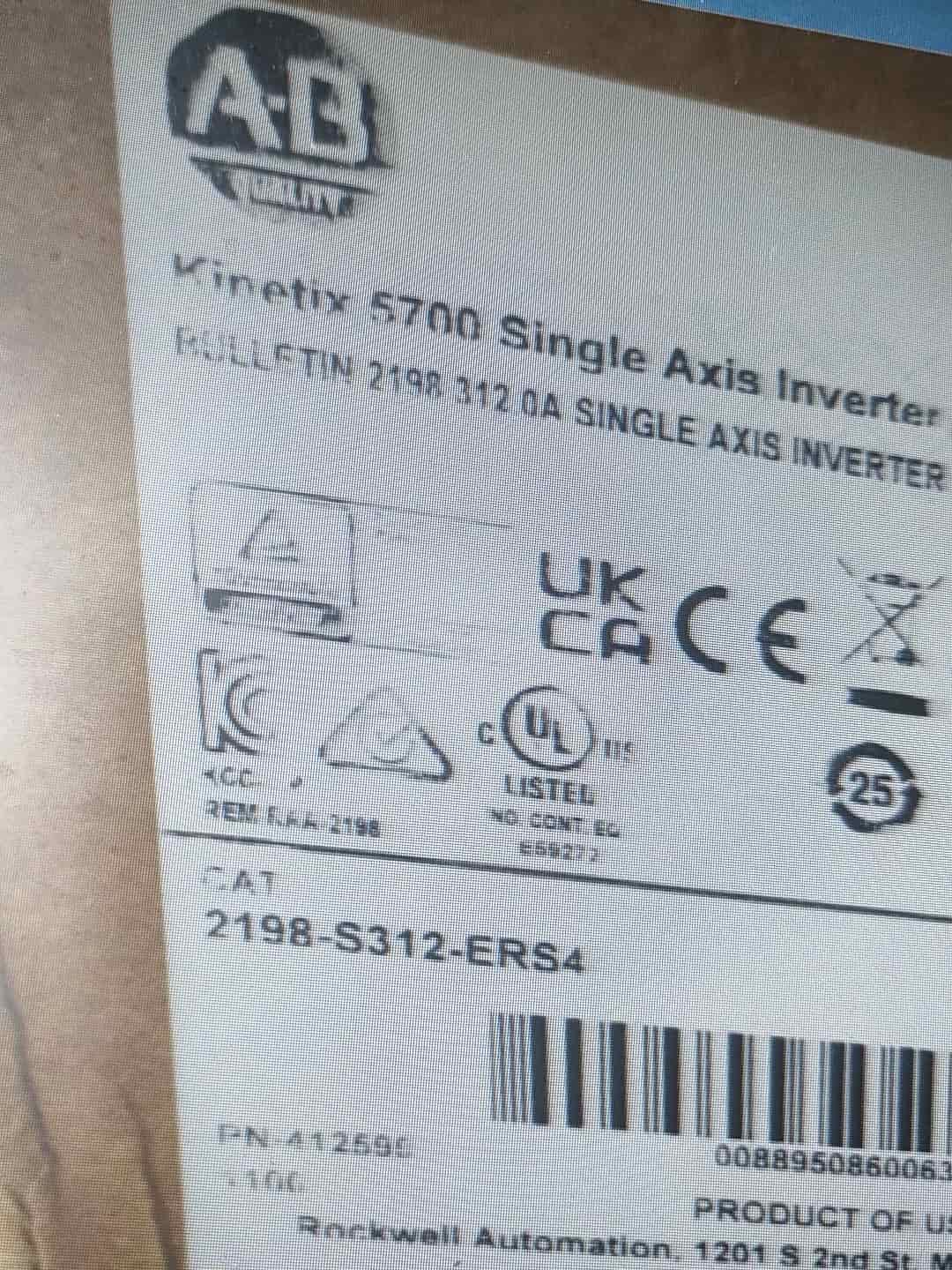 2198-S312-ERS4 Kinetix 5700 servo, gloednieuw en origineel