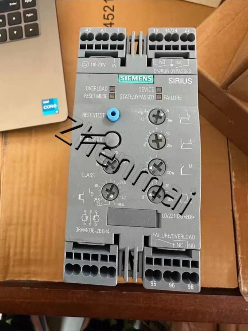 Gloednieuwe, echte, fabrieksgerichte Siemens 3RW4036-2BB14 Soft Starter SIRIUS SOFT STARTER