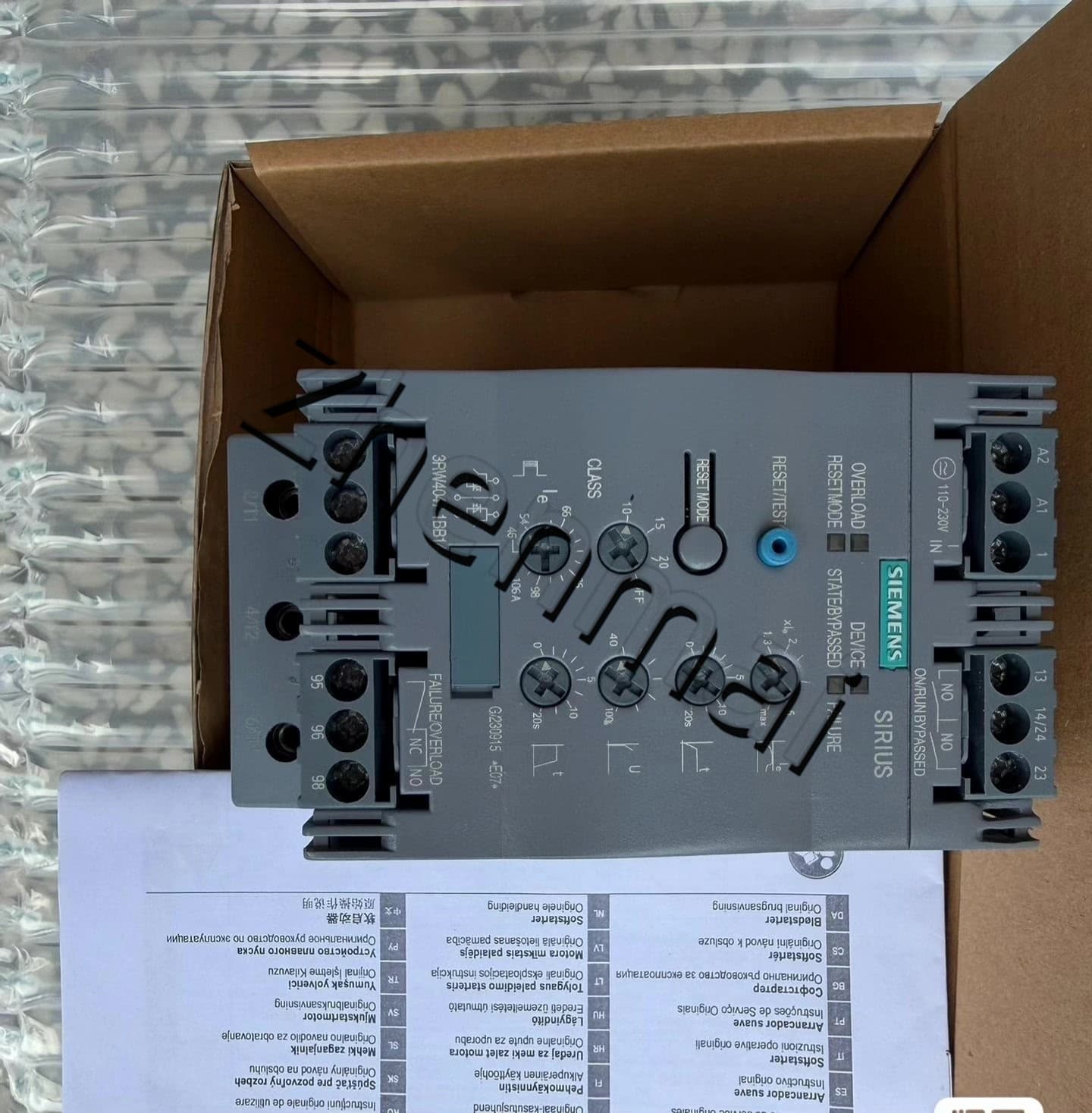 Gloednieuwe, echte, fabrieksgerichte Siemens 3RW4047-1BB14 Soft Starter SIRIUS SOFT STARTER