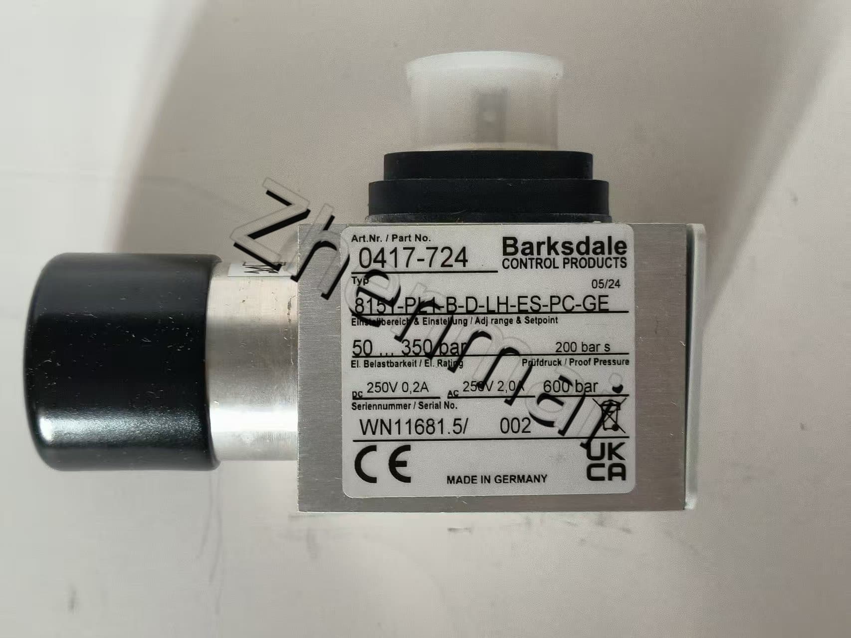 Gloednieuwe Originele Barksdale 8151-PL1-B-D-LH-ES-PC-GE 0417-724 8151-PL1-B-D-LH-ES-PC-GE Druksensor Niveauschakelaar Stromingsschakelaar Drukschakelaar Snelle Verzending