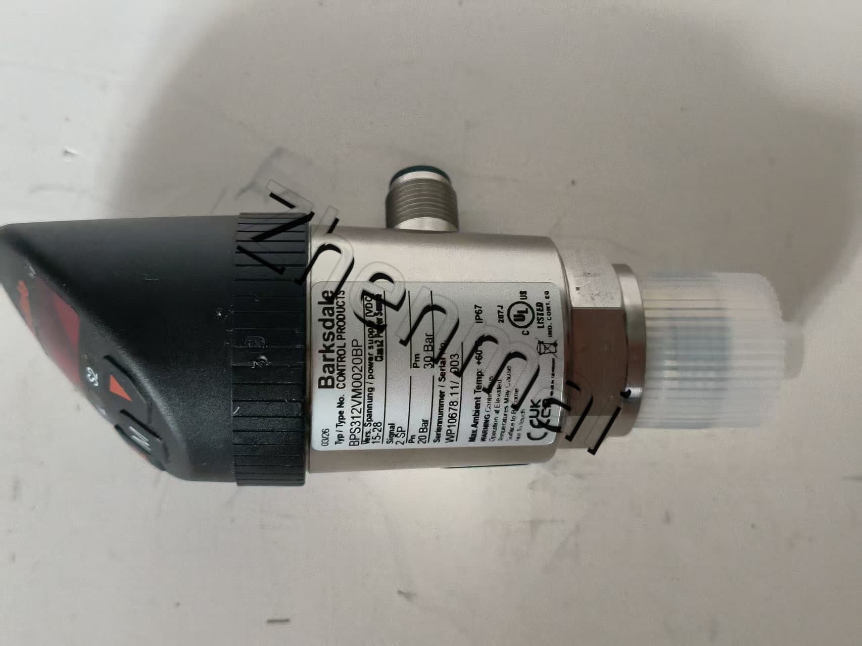 Gloednieuwe originele Barksdale BPS312VM0020BP druksensor niveauschakelaar stromingsschakelaar drukschakelaar snelle verzending