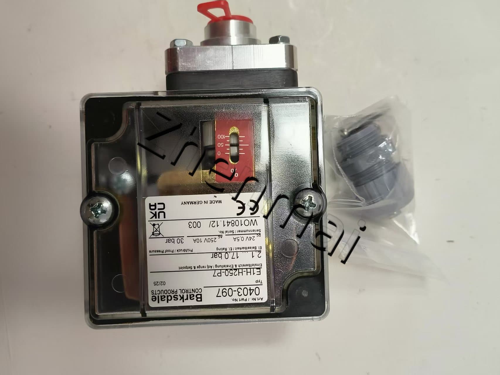 Gloednieuwe Originele Barksdale E1H-H250-P7 0403-097 druksensor Niveauschakelaar Stromingsschakelaar Drukschakelaar Snelle Verzending