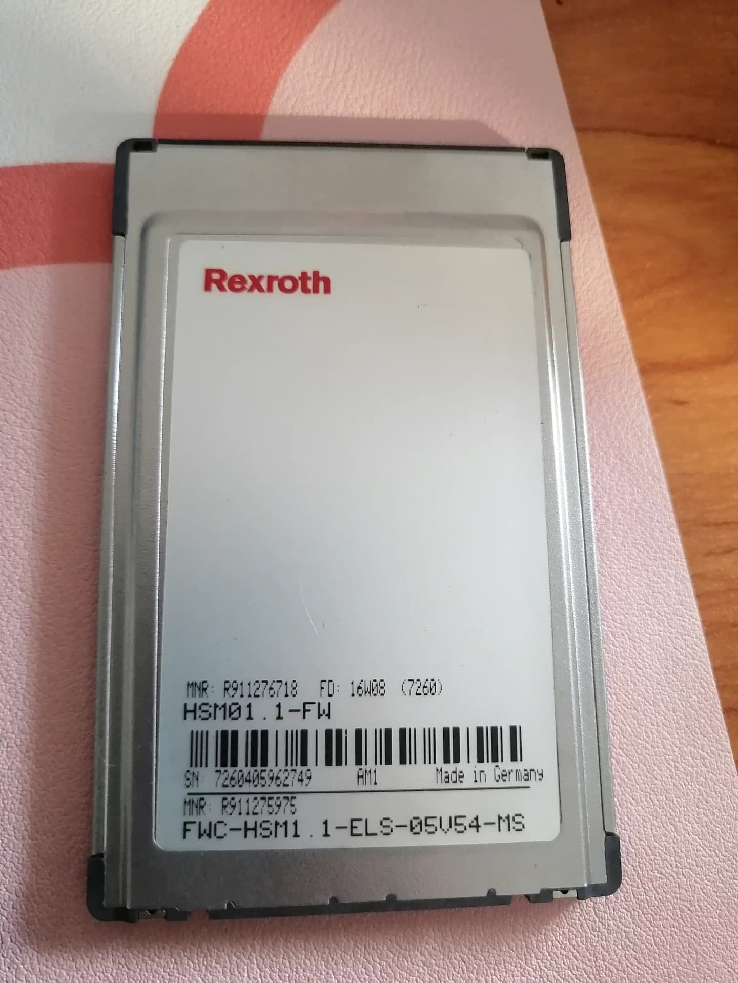 Gloednieuwe Originele Bosch Rexroth Servo drive geheugenkaart FWC-HSM1.1-ELS-05V54-MS Servomotor Snelle Verzending